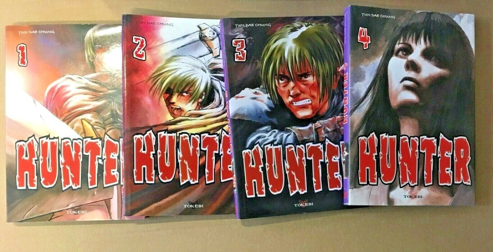 Manga - HUNTER - Integrale - Tome 1 a 4 - Ed  Tokebi - Yun D